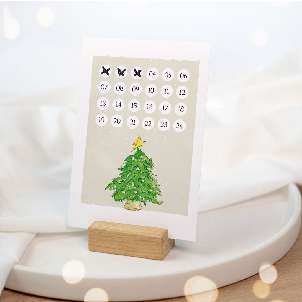 Adventskalender Karte zum Download