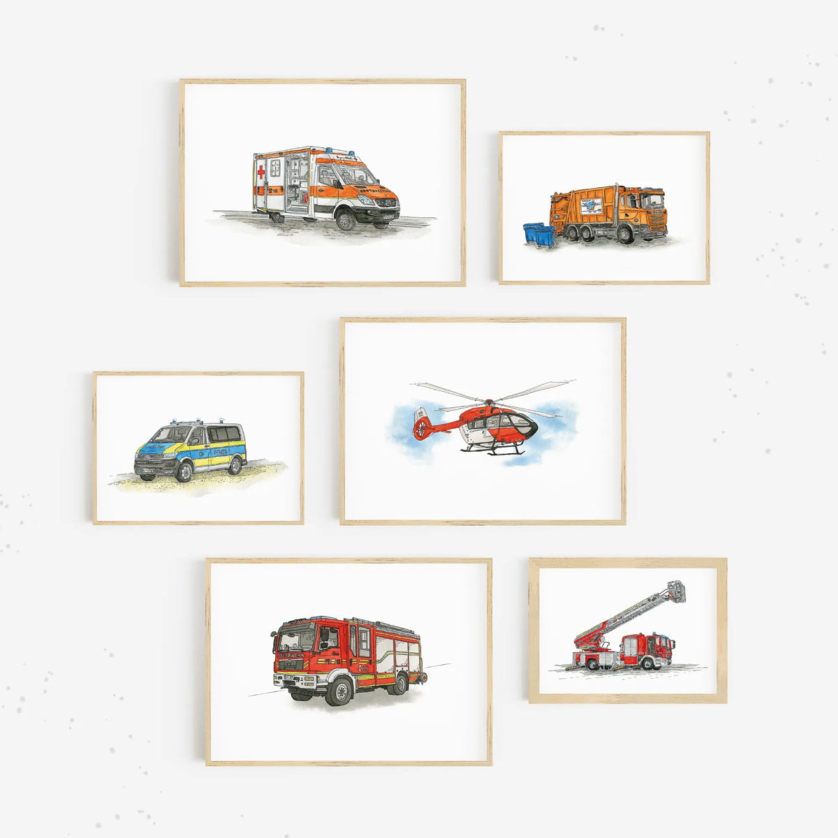Fahrzeug Poster Sets - Bundle zum selbst zusammenstellen