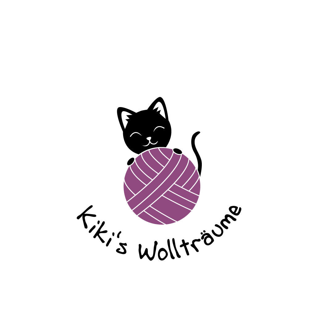 Logodesign von Funkenbunt für Kikis Wollträume
