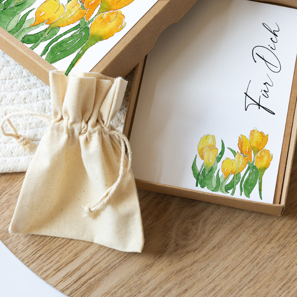 Detailaufnahme der Geschenkebox zum Geburtstag, Valentinstag oder als Geldgrschenk