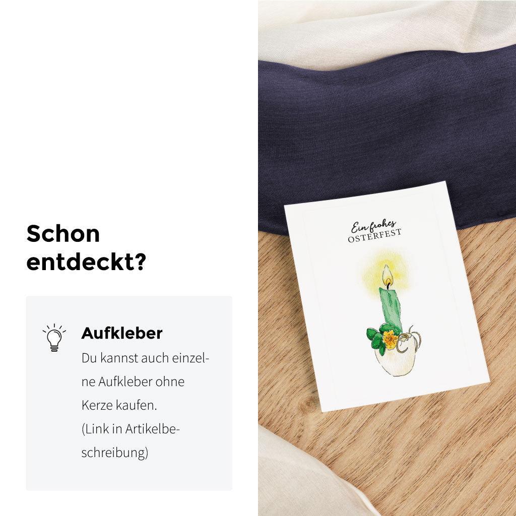 Es gibt auch einzelne Aufkleber zu kaufen