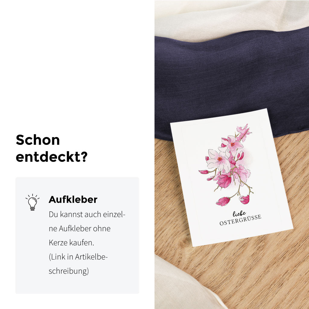 Es gibt auch einzelne Aufkleber zu kaufen
