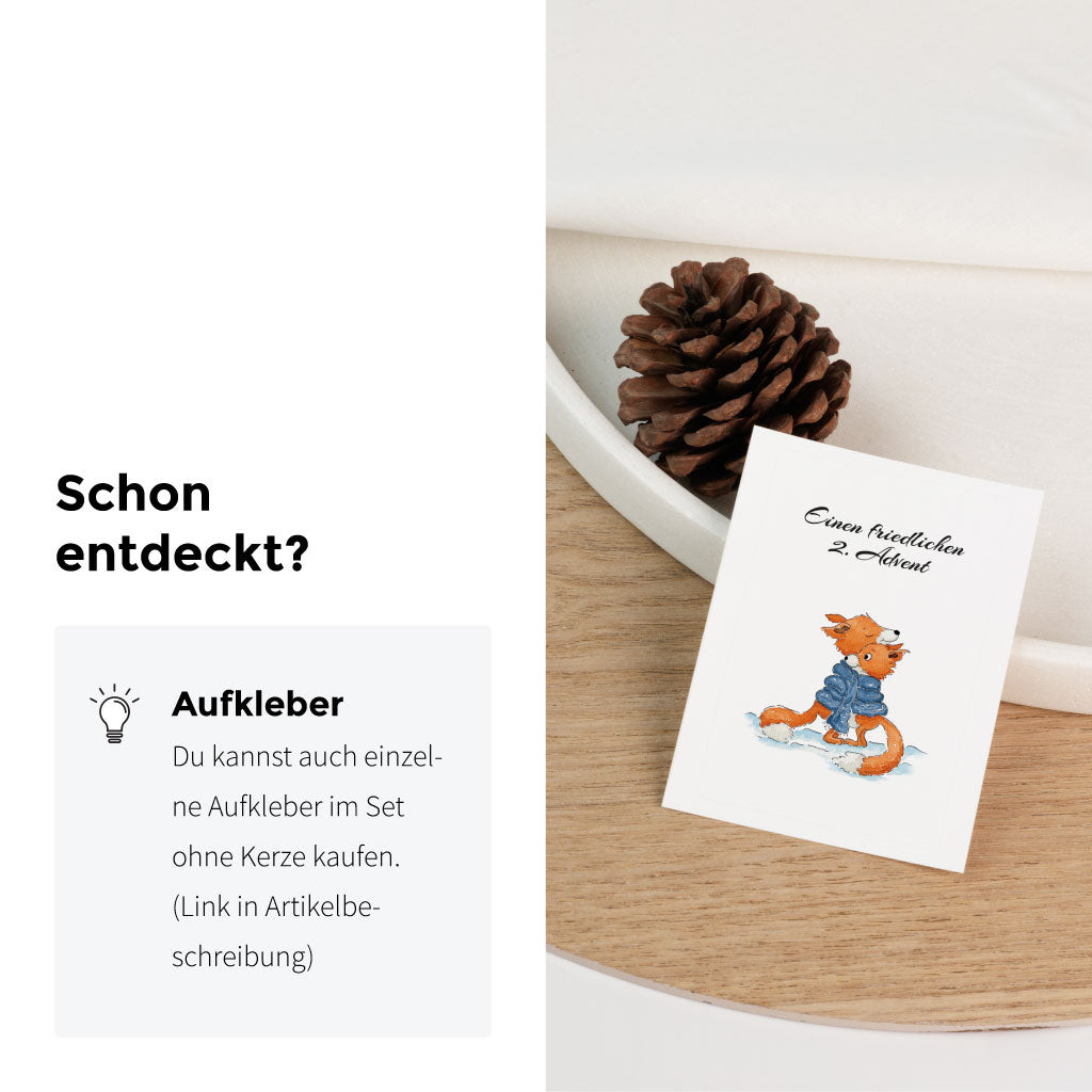 Die Aufkleber gibt es auch einzeln zu kaufen zum selbst Aufkleben