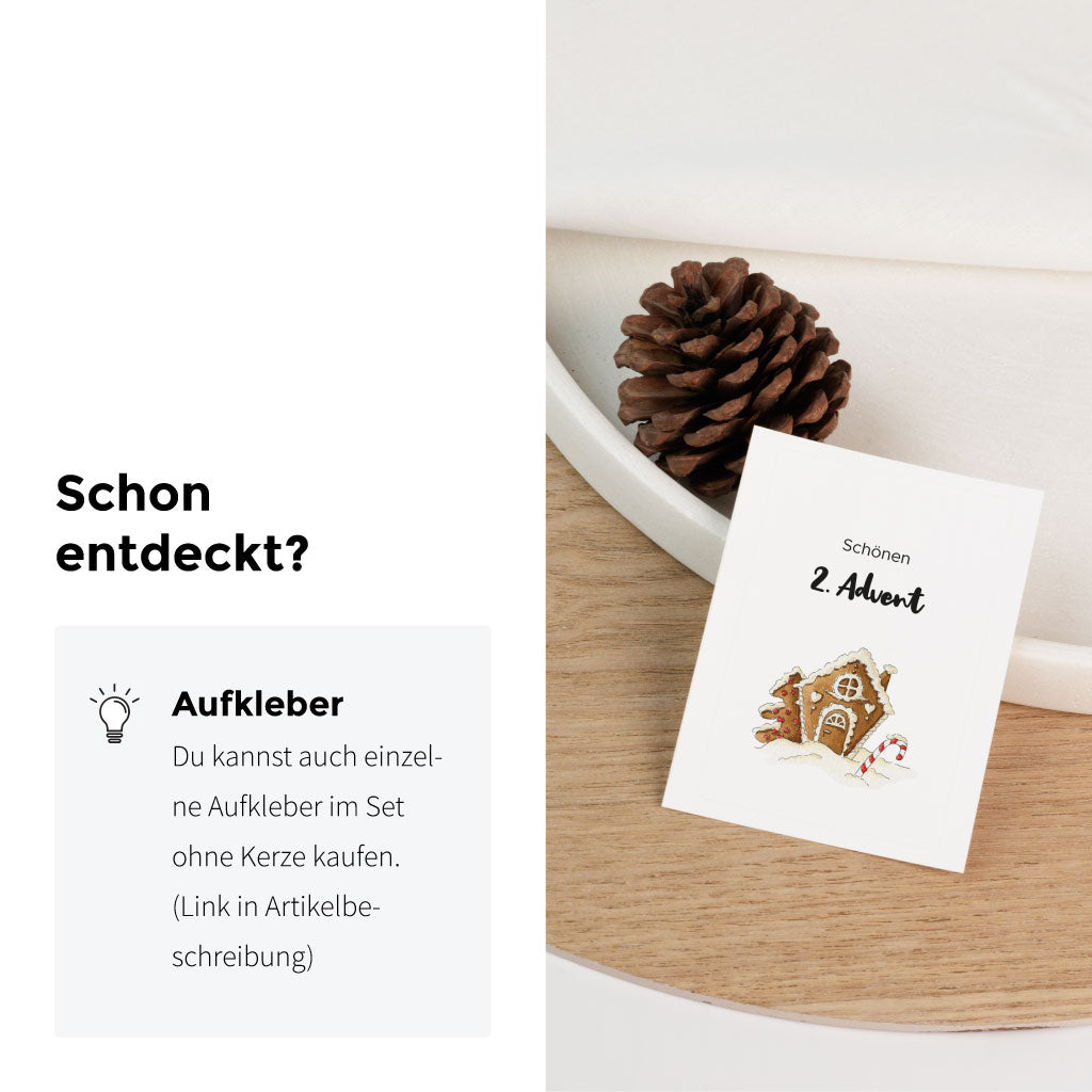 Die Aufkleber gibt es auch einzeln zu kaufen zum selbst Aufkleben