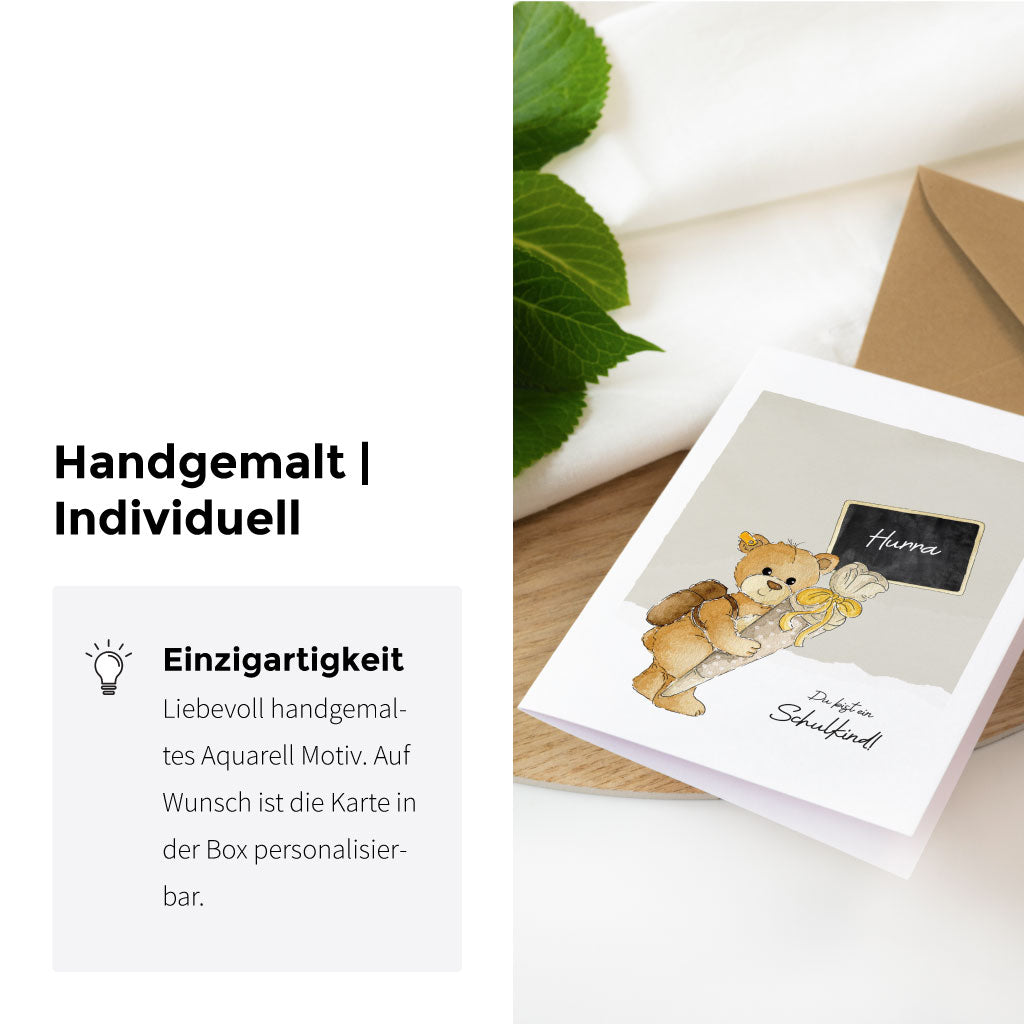Handgemaltes Tier Motiv in Aquarell Technik