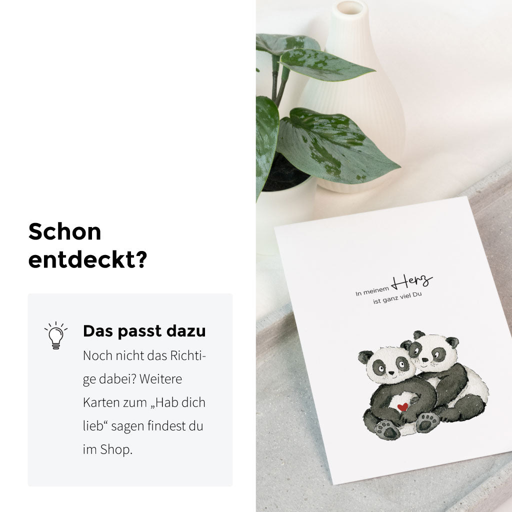 Weitere Karten zum Hab dich lieb sagen findest du im Shop