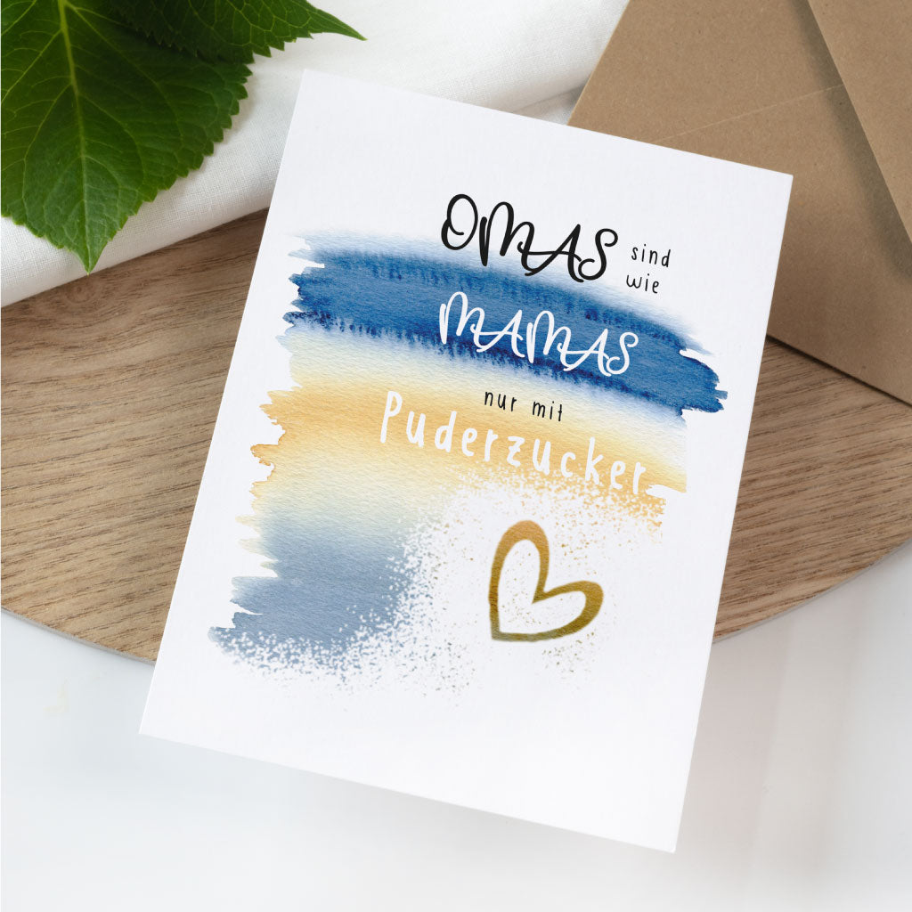 Karte zum Muttertag als Geschenkidee für Oma