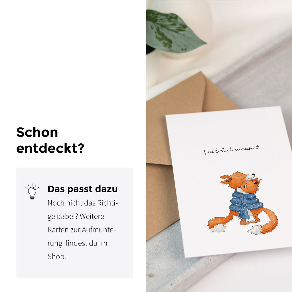 Weitere Karten zum Hab dich lieb sagen sind im Shop