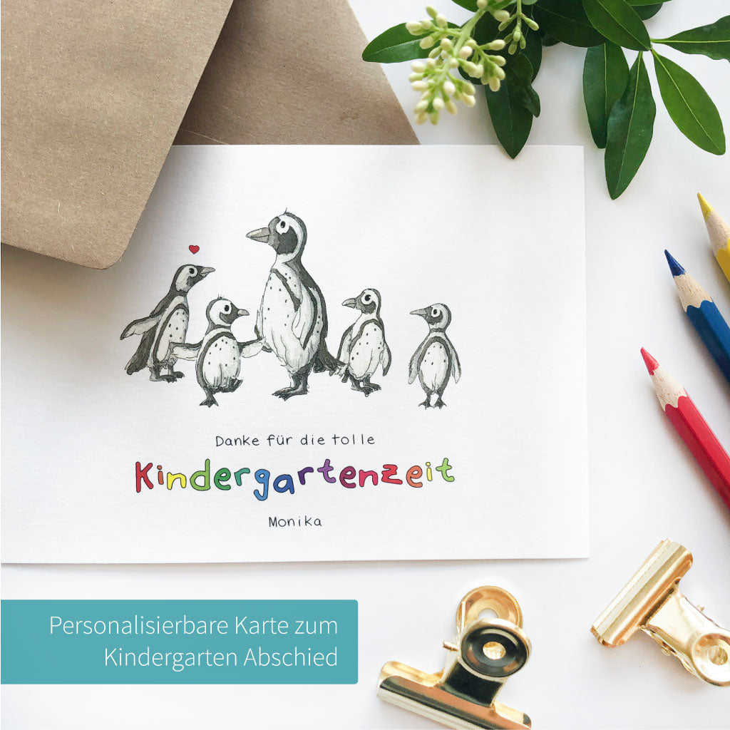 Spruch "Danke für die tolle Kindergartenzeit"