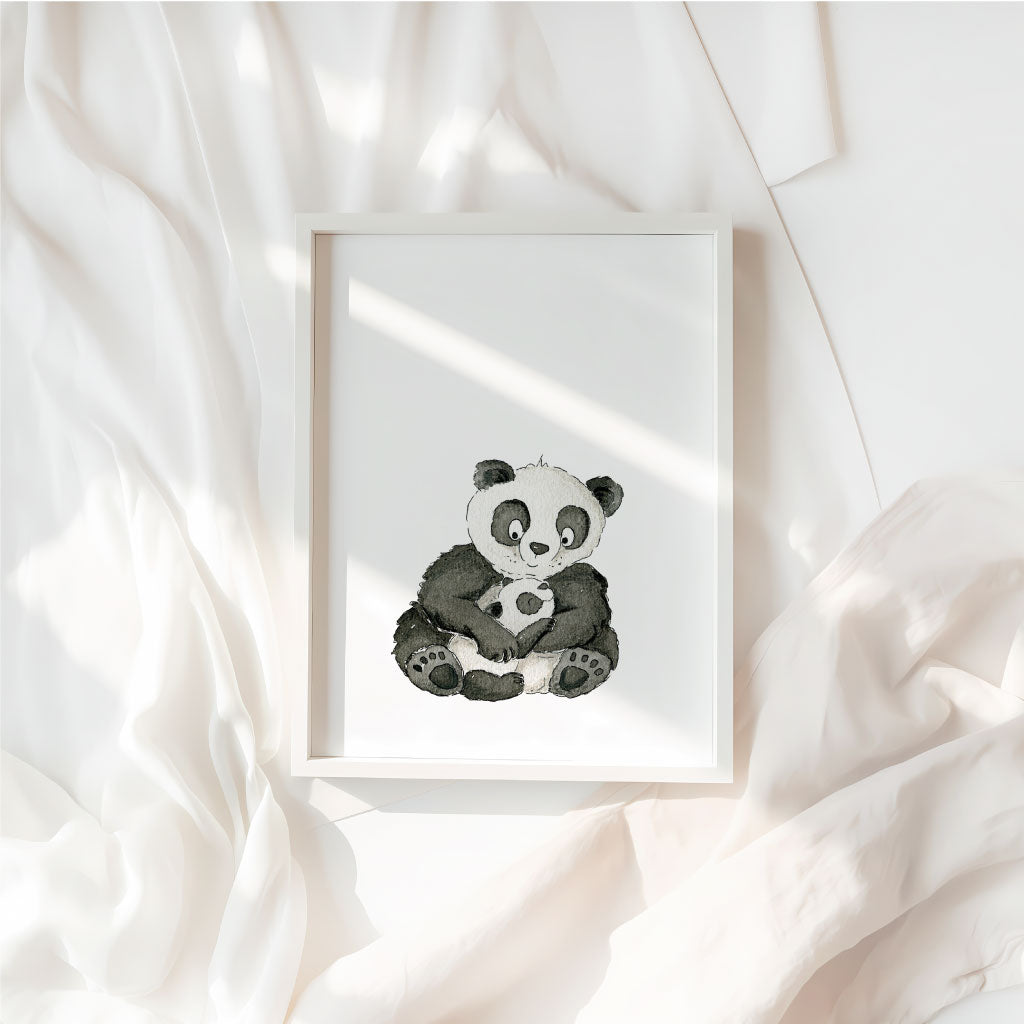 Kinderposter mit Panda Bären Motiv