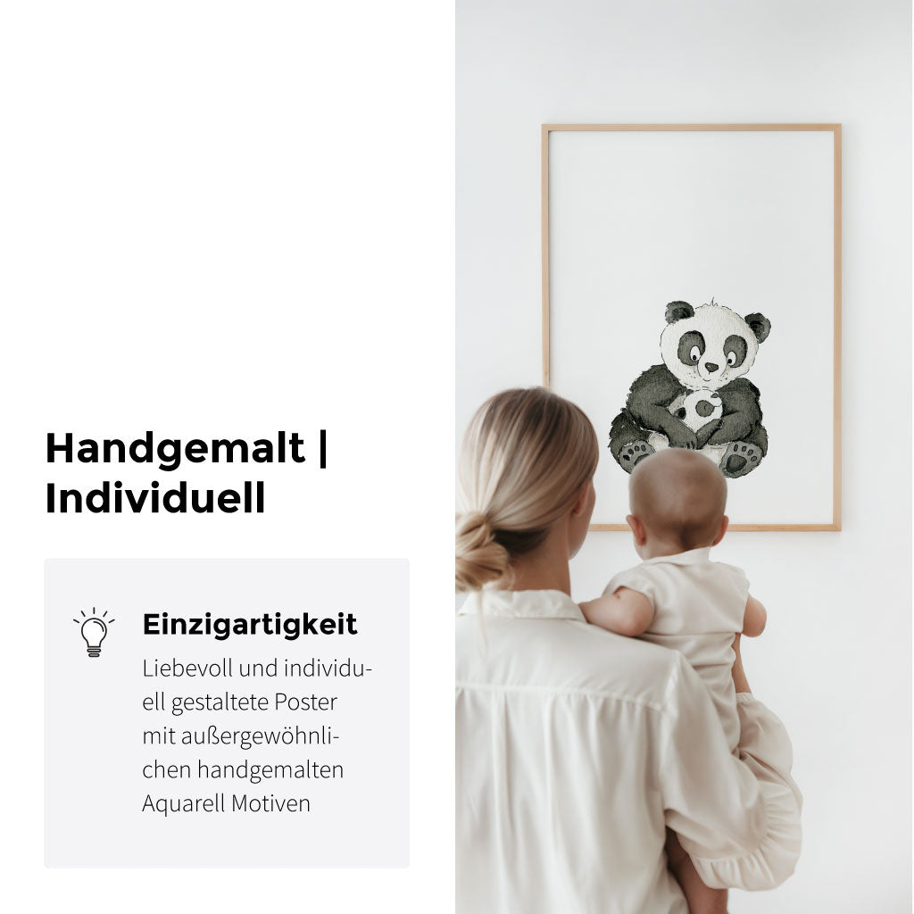 Handgemaltes Aquarell Bild fürs Kinderzimmer