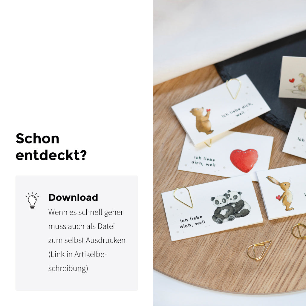 Die Liebesbriefe gibt es auch als digitalen Download