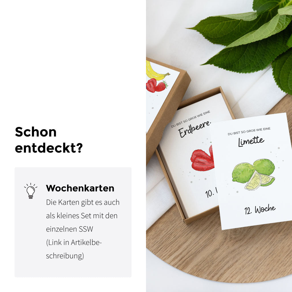 Es gibt auch ein kleines Set mit Wochenkarten