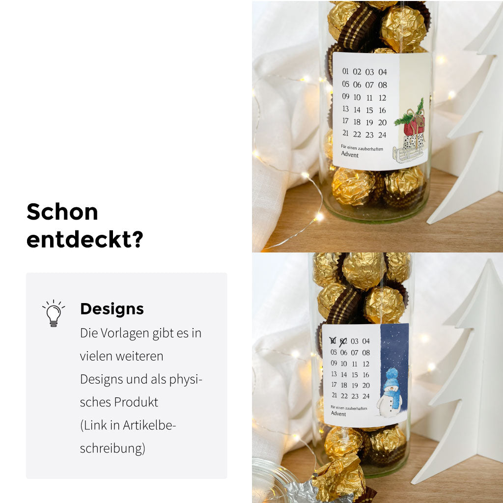 Der Mini Adventskalender ist auch als physisches Produkt erhältlich