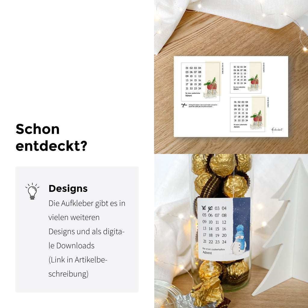 Auch als digitaler Download zum selbst Ausdrucken verfügbar