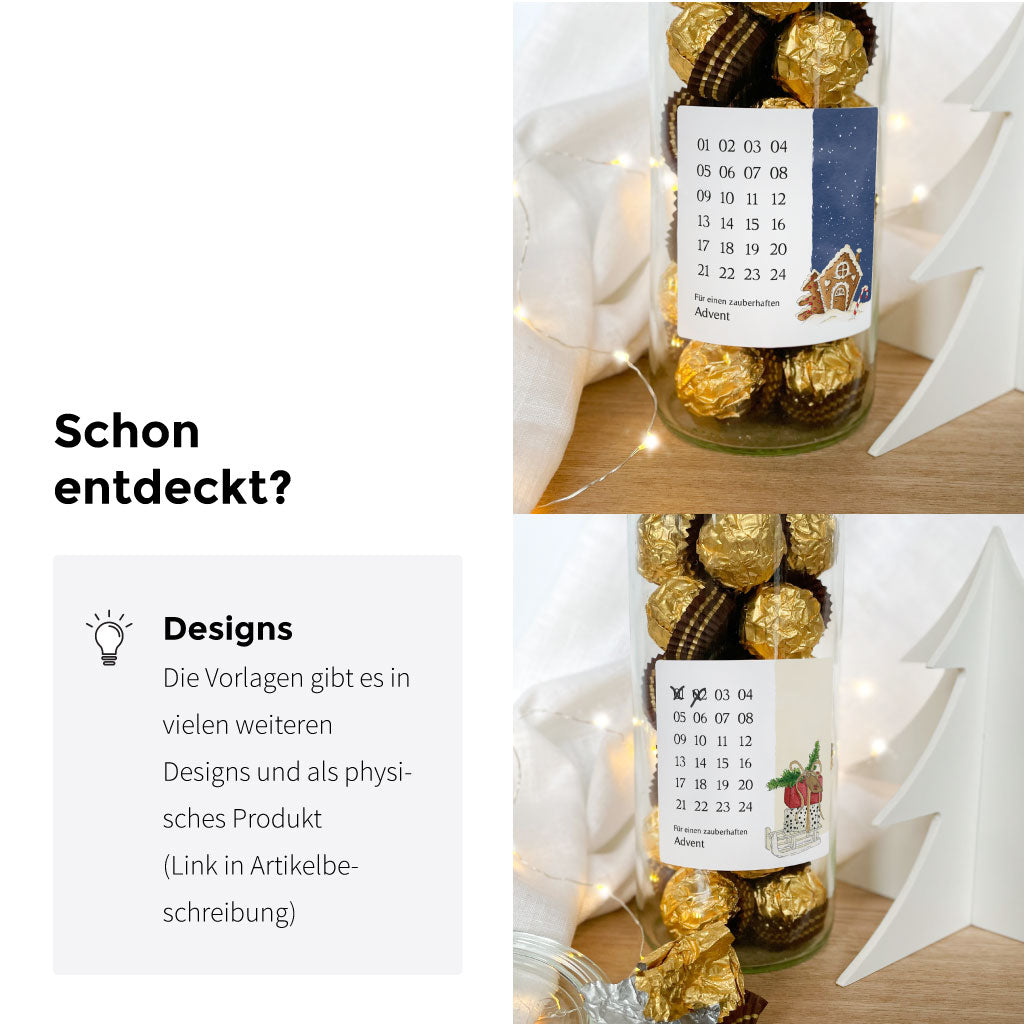 Der Mini Adventskalender ist auch als physisches Produkt erhältlich