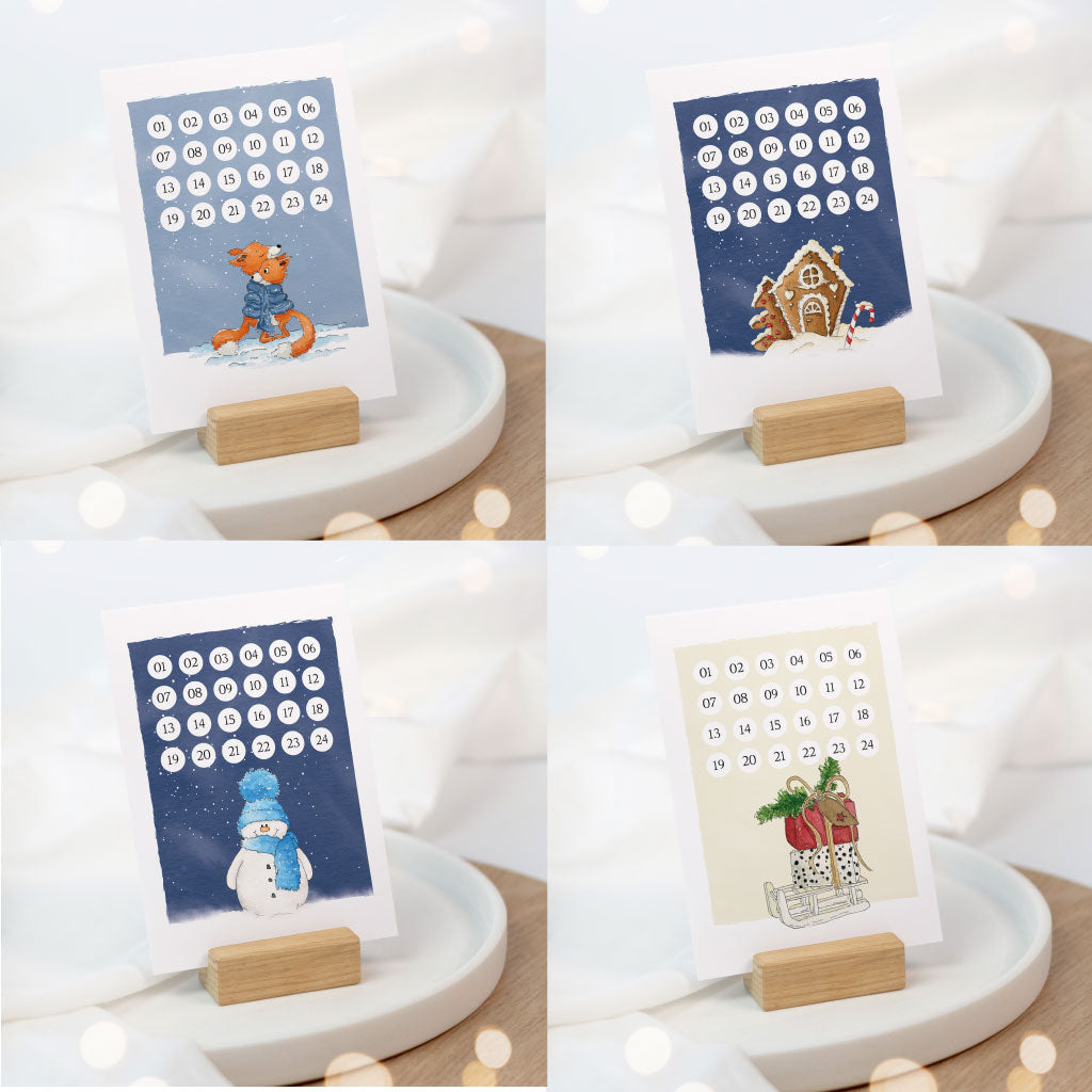 Weitere Adventskalender Karten im Funkenbunt Shop