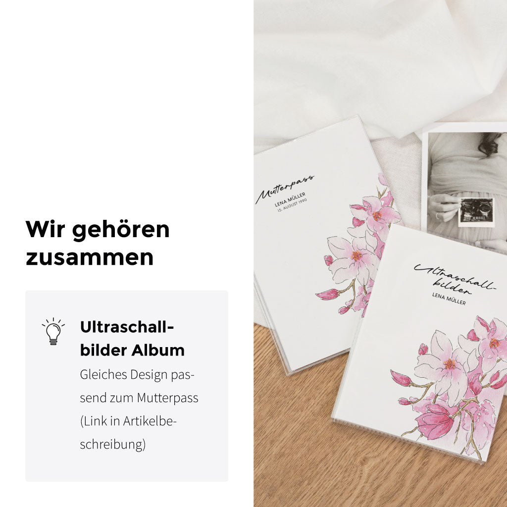 Passend zum Mutterpass gibt es auch ein Ultraschallbilder Album