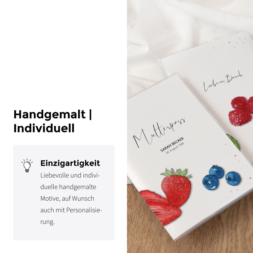 Handgemaltes Aquarell Motiv mit Obst