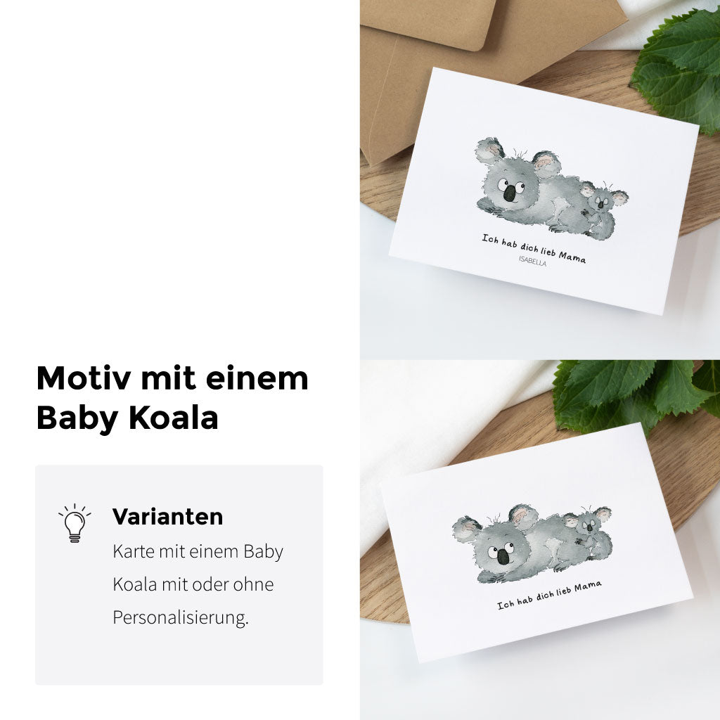 Motiv Mama Koala und ein Baby Koala