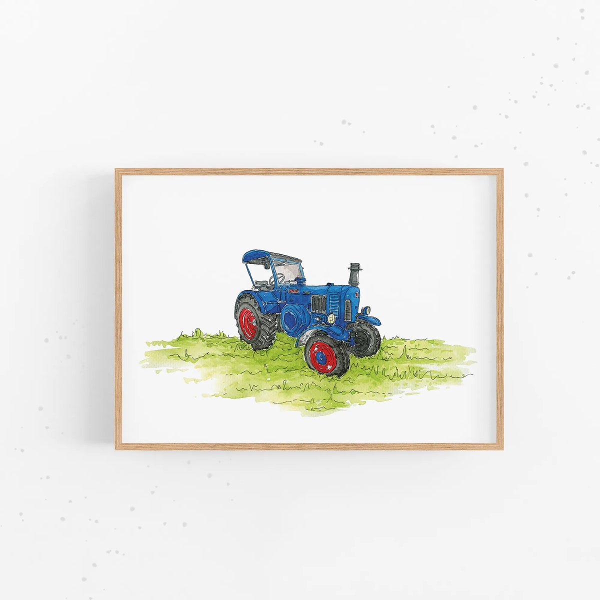Fahrzeug Poster - Oldtimer Traktor
