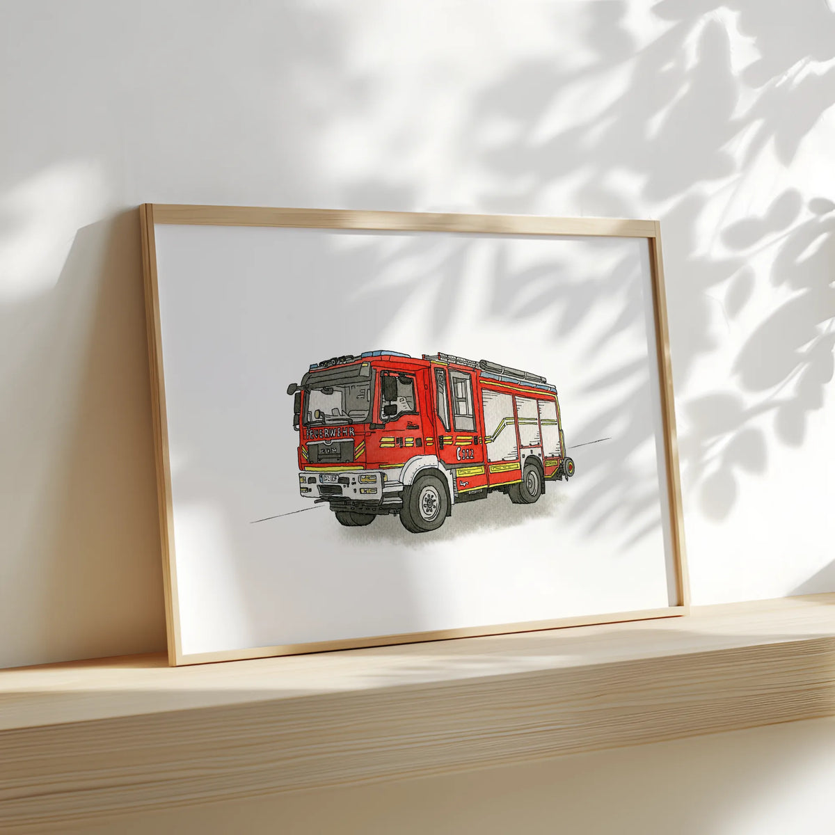 Fahrzeug Poster - Feuerwehr