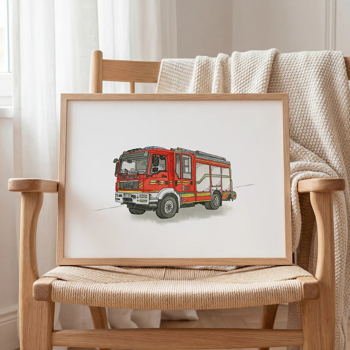 Fahrzeug Poster - Feuerwehr