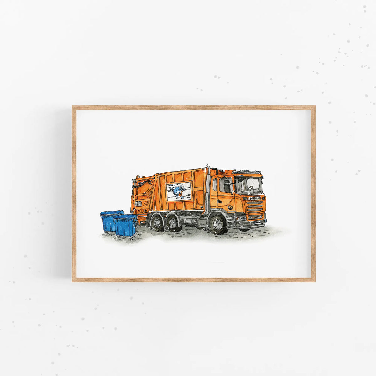 Fahrzeug Poster - Müllabfuhr