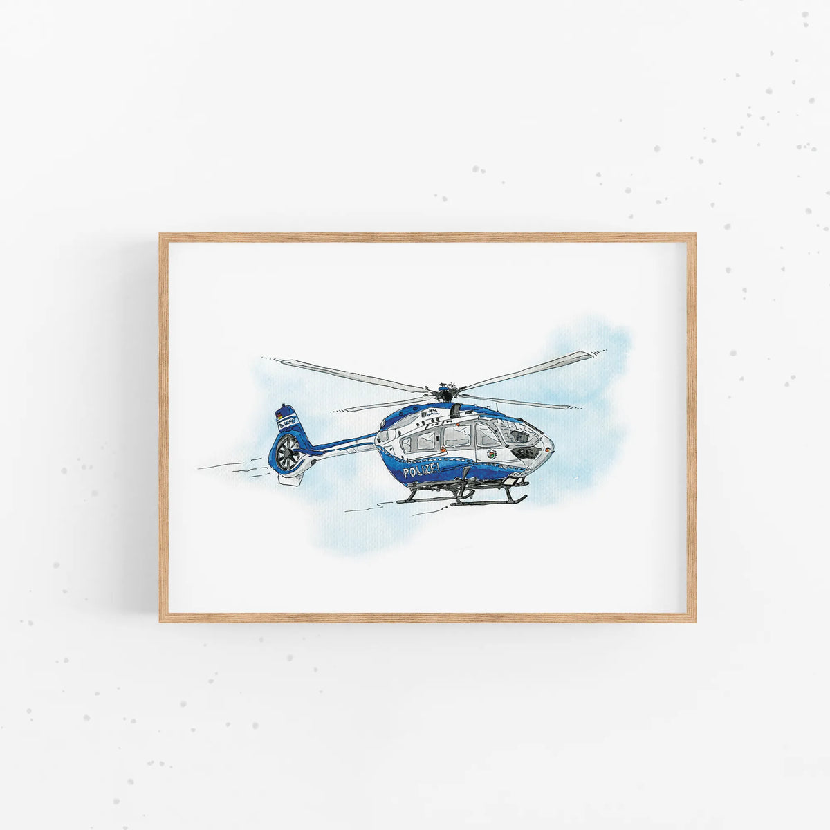Luftfahrt Poster - Polizei Hubschrauber