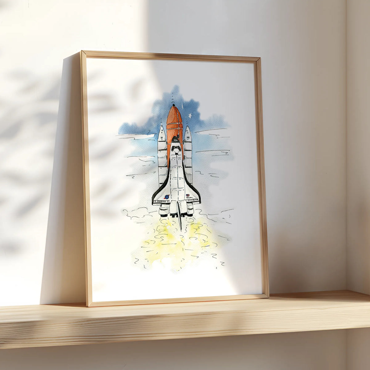 Weltraum Poster - Rakete