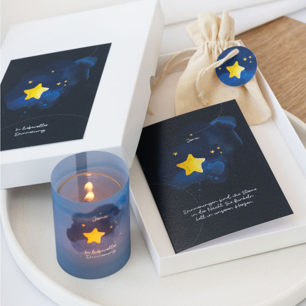 Personalisierbare Trauerbox für Sternenkinder und Erwachsene