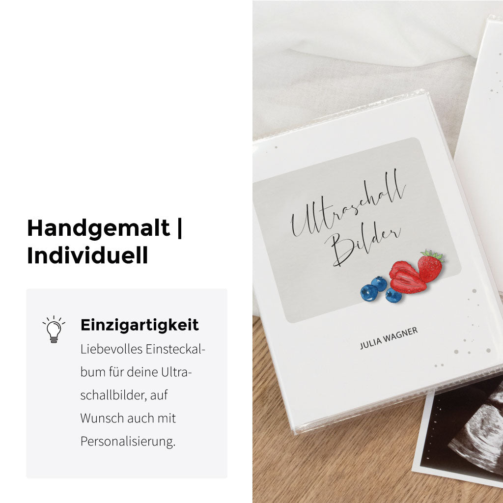 Handgemaltes Aquarell Motiv mit Obst