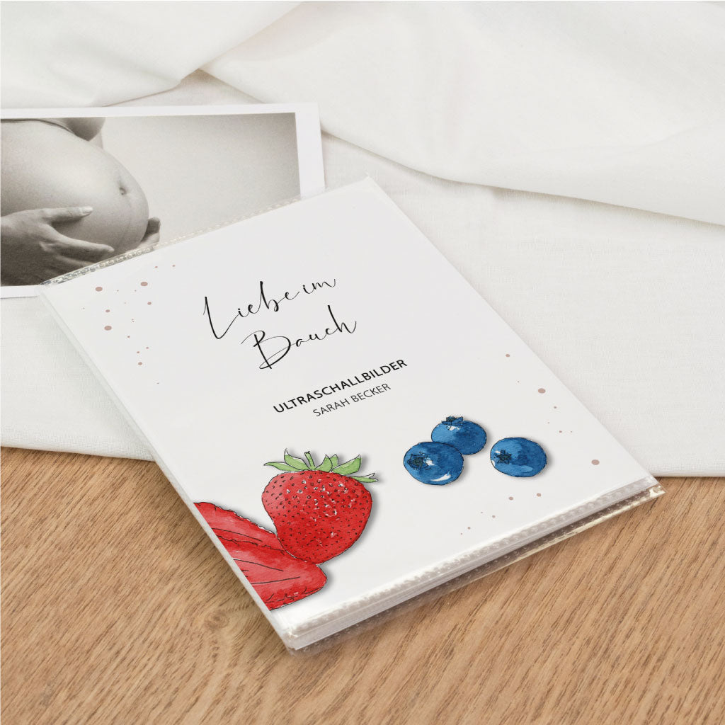 Liebe im Bauch Einsteckalbum für Baby Ultraschallbilder Fotos