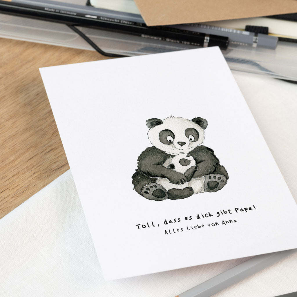 Karte als persönliches Geschenk zum Vatertag