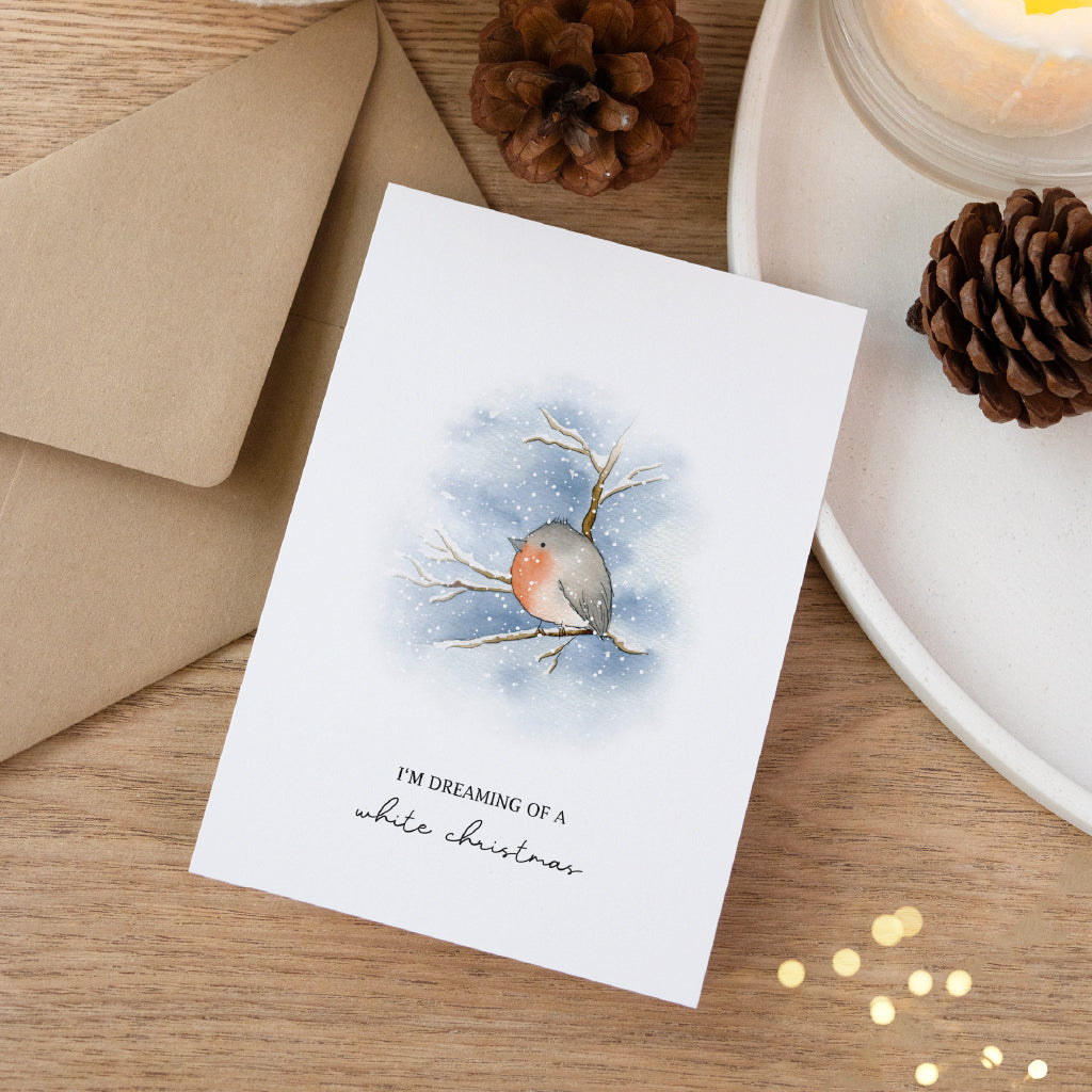 Christmas card - I'm dreaming | Robin