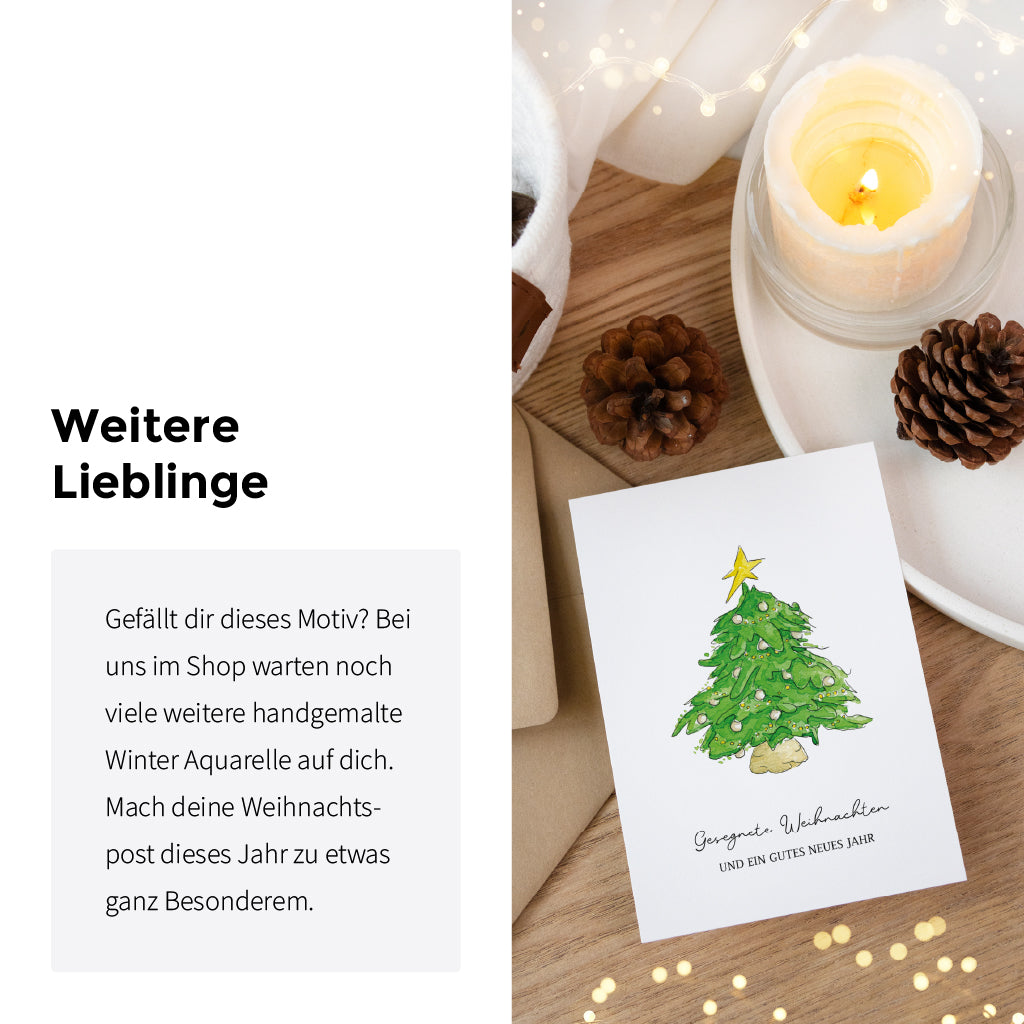 Weihnachtskarte - Frohe Weihnachten | Krippe