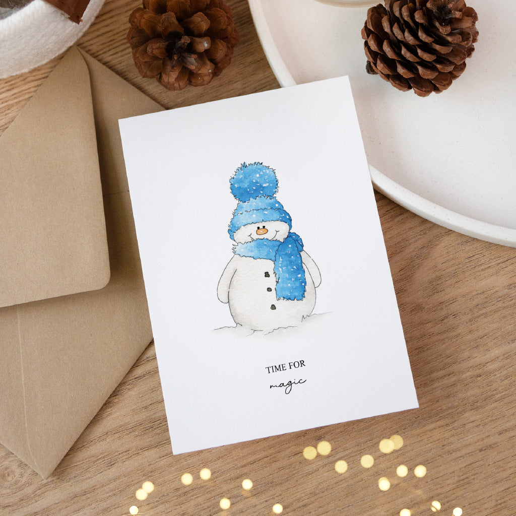 Christmas card set - watercolor motifs
