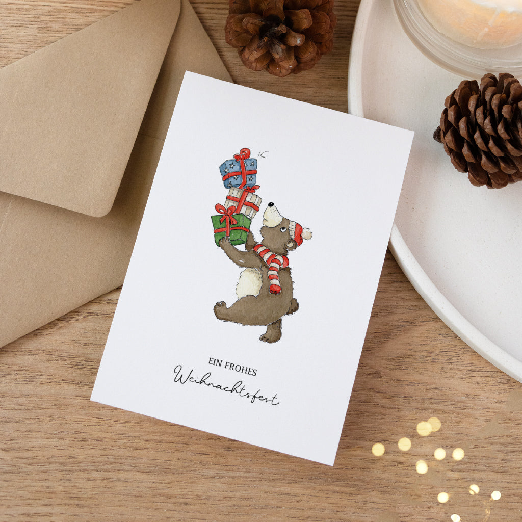 Christmas card set - watercolor motifs