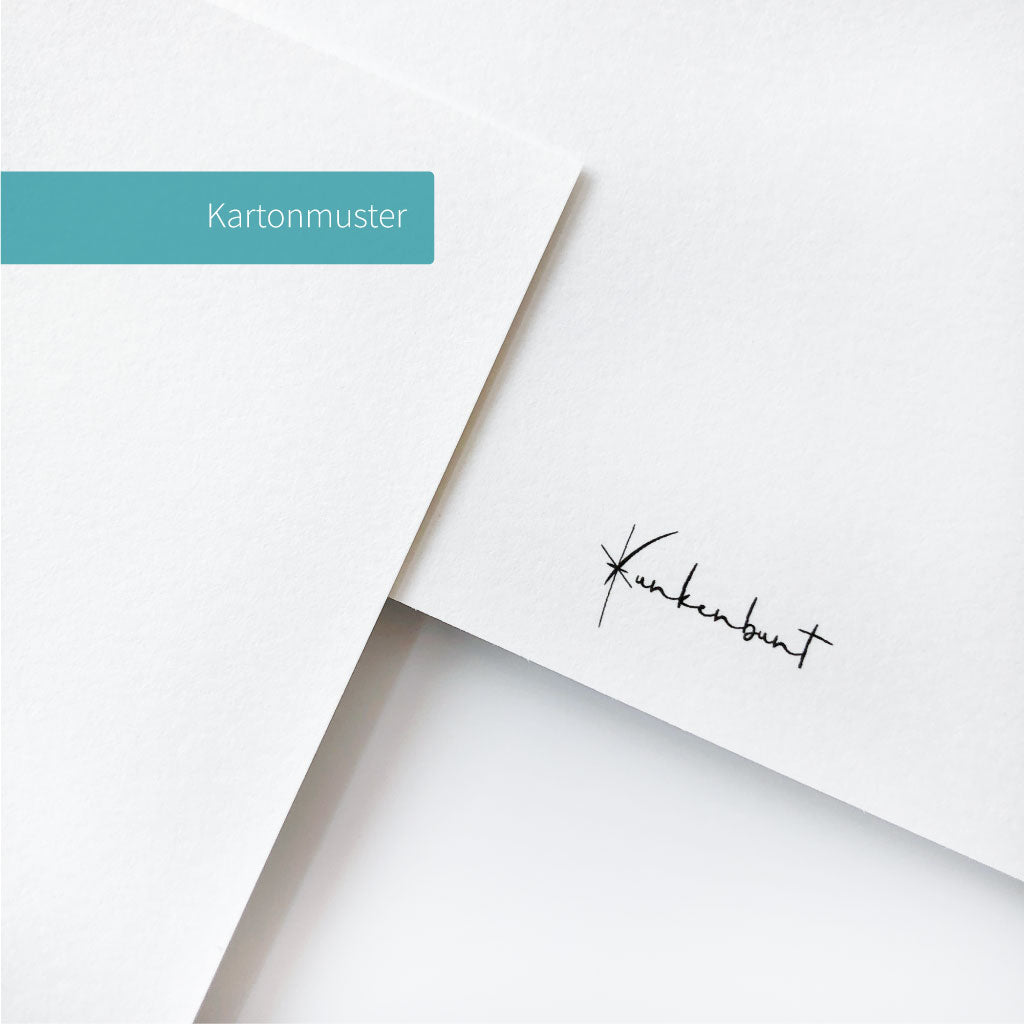 Postkartenkarton mit strukturierter Oberfläche in schwerer Qualität