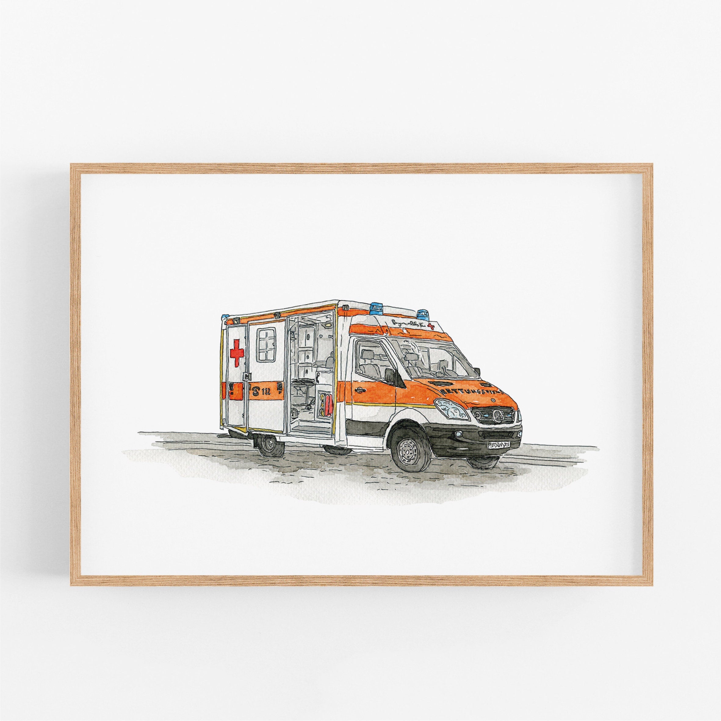 Fahrzeug Poster - Krankenwagen